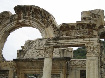 Detail of the Temple of Hadrian
Erected on Curetes Street in the early 2nd century AD.
