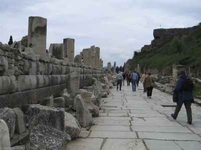 Marble Street
Built of - you guessed it - marble.
Keywords: Ephesus;Marble;Turkey March 2006;street