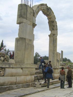 The Pollio Fountain
So called because people who had polio were cured by bathing in it.  No, I made that up.  Actually, it is named for the Pollio  family, a prominent Ephesus family who had it built in 97 AD.
