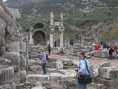 The Domitian Temple
Chuck Mattox and Rick Gering contemplate what's left of the Temple. 
Keywords: Ephesus