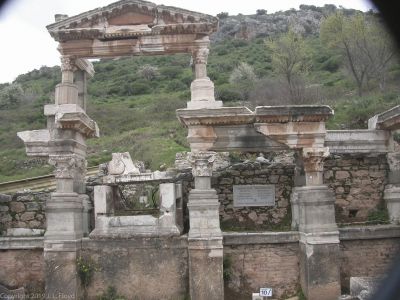 The Fountain of Trajan
Dedicated (surprise!) to the Emperor Trajan (reigned AD 98-117), under whom the Roman Empire reached its greatest territorial extent.
Keywords: Ephesus