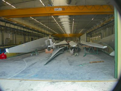 End of the Production Line
The turbine blades come rolling off the production line and out to the storage area.
Keywords: Aegean Free Zone;Esbas;Izmir;Turkey March 2006