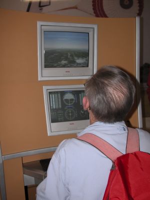 How do I land this thing?
Chuck tries to find the runway at Cape Canaveral so he can land the Space Shuttle.
Keywords: Izmir;Space Camp Turkey;Turkey March 2006