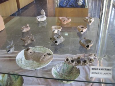 Roman Lamps
Candellariae, in various interesting shapes. I especially liked the one in the shape of a foot.
