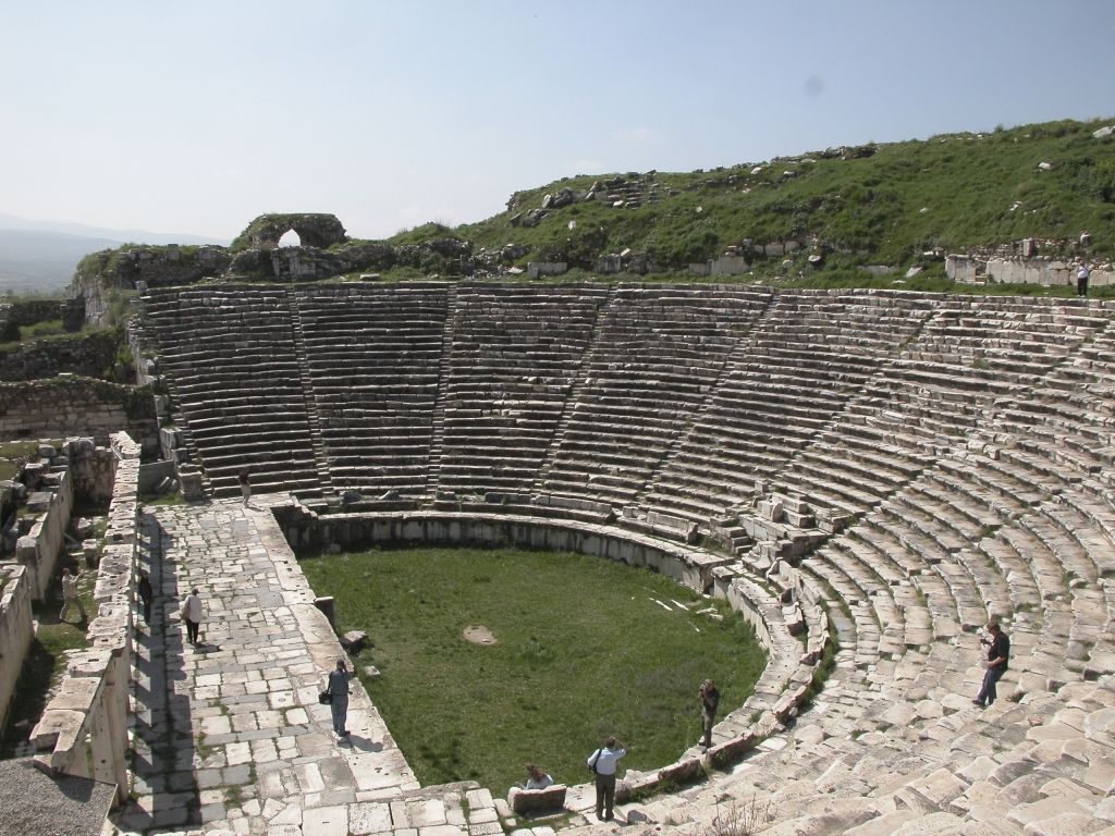 The Amphitheater at Aphrodisias
The theater was built in the late first century BC under the patronage of Gaius Julius Zoilus, a native of Aphrodisias who had become a slave of Julius Caesar but was freed by his heir Octavian. Returning to his birthplace a wealthy man, Zoilus initiated a vast building program, of which the Amphitheater was one of the first fruits.
Keywords: Aphrodisias