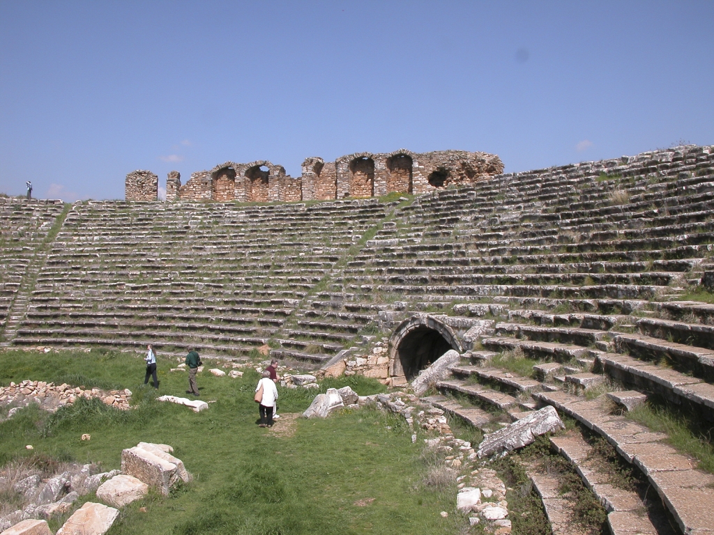 The Stadium at Aphrodisias
Pam Bloxham, Jim Windlinger and the Lindquists check out the Stadium.
Keywords: Aphrodisias