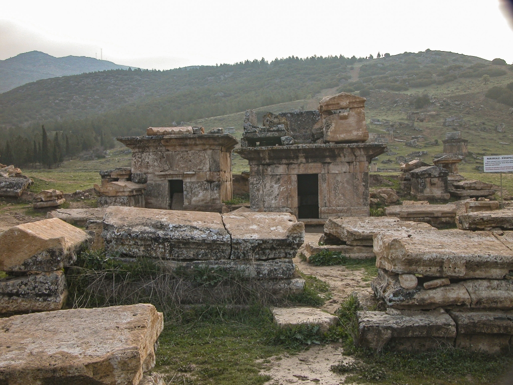 The Hierapolis Necropolis
Tombs of rich people.  Potter's field this ain't.

