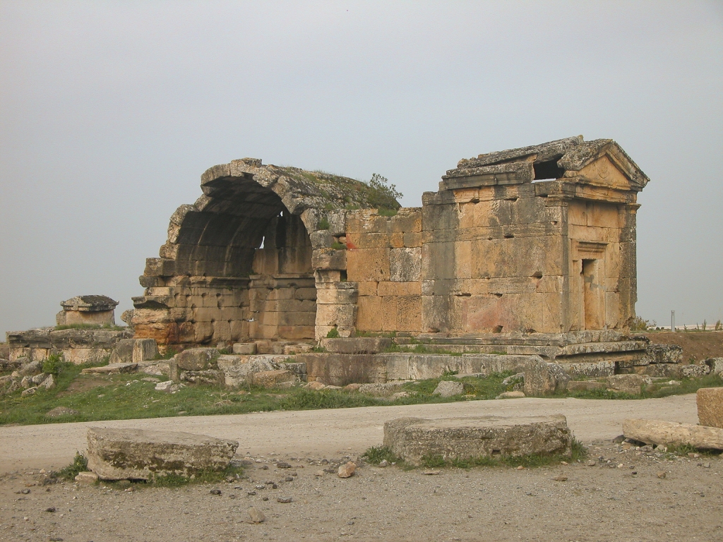 The Temple of Apollo
Deliberately built on an active earthquake fault, which emits carbon dioxide gas.  See the description for the Plutonion.
