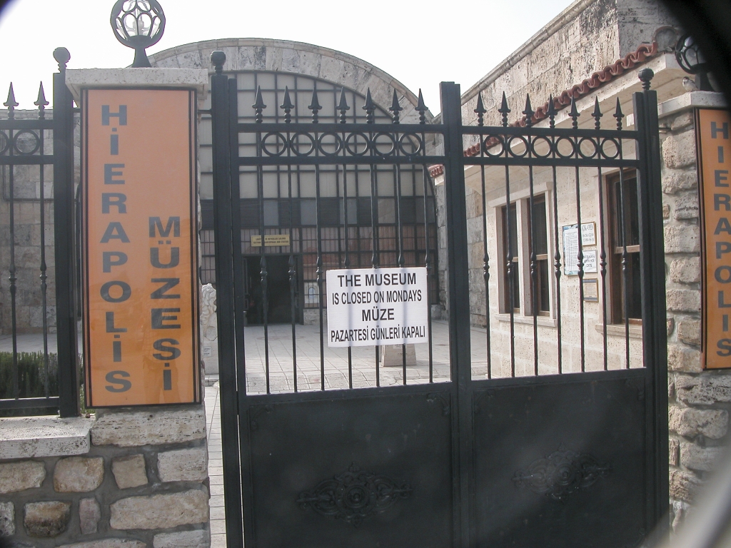 The Museum is Closed
This was unfortunate; not only is the museum housed in the old Roman Baths, worth seeing in themselves; but it also contains historical artifacts from several regions of Turkey, dating even back to the Bronze Age.
