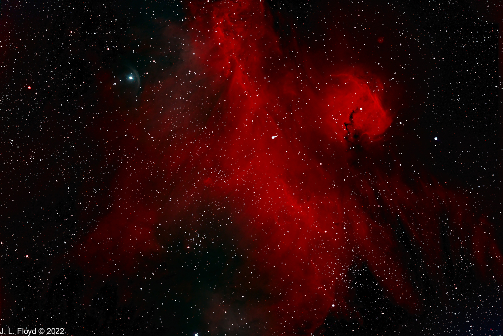 IC2177 - The Parrot Nebula
Usually known as the Seagull Nebula, but to me it looks more like a parrot.  An HII region lying along the border between Canis Major and Monoceros.
