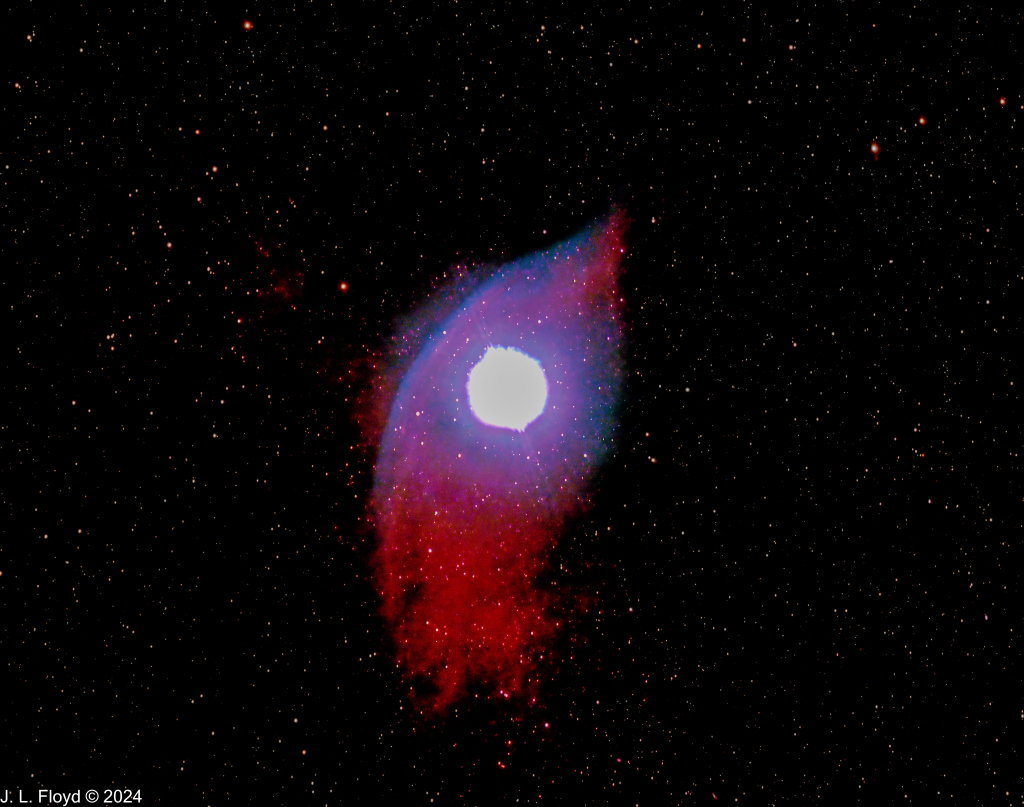 Sharpless2-27 - The Zeta Ophiuchi Nebula
Large but very faint emission nebula centered on the star Zeta Ophiuchi.  Difficult to image because of the brightness of the star relative to the faintness of the nebula..
