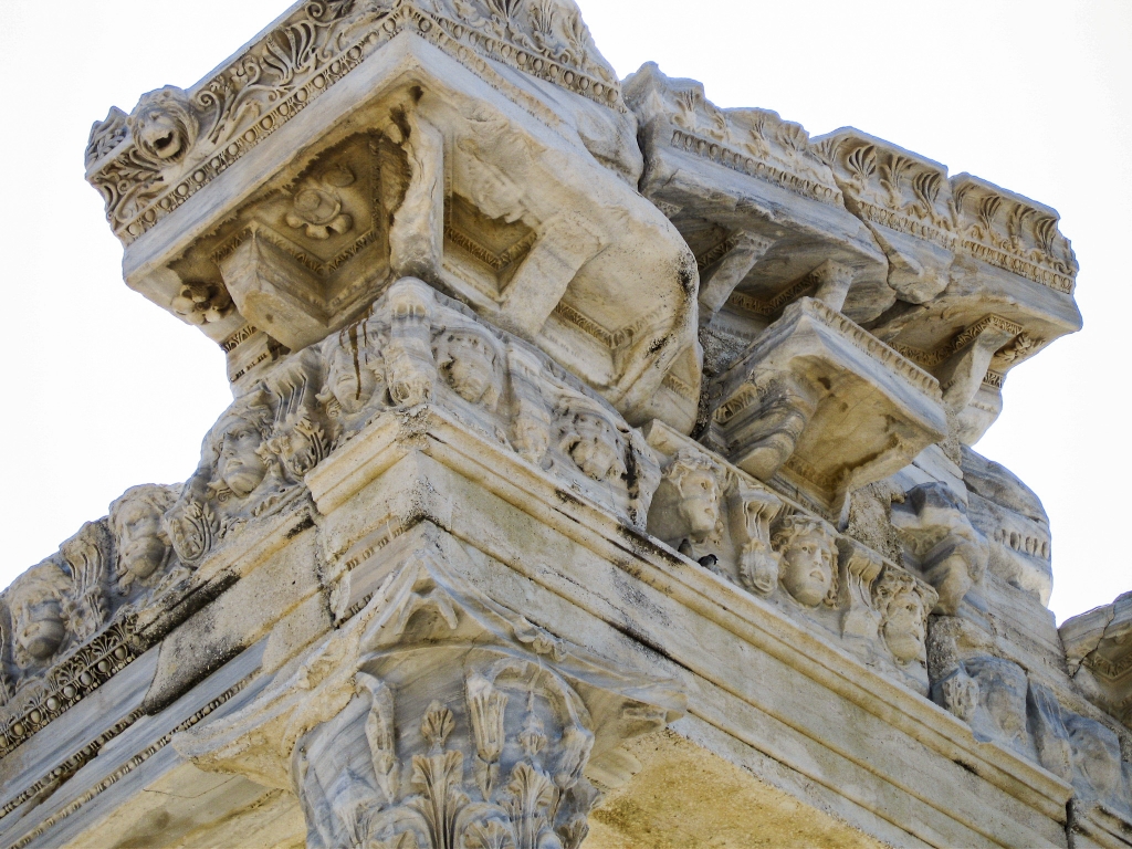 Temple of Apollo - detail
The Temple of Apollo featured a frieze with Medusa heads.
