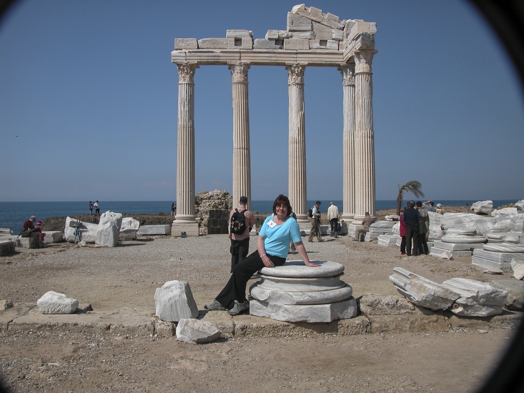 Sandie at the Temple of Apollo
A modern-day Cleopatra lounges in the Mediterranean sunshine, awaiting the arrival of her Mark Antony.
