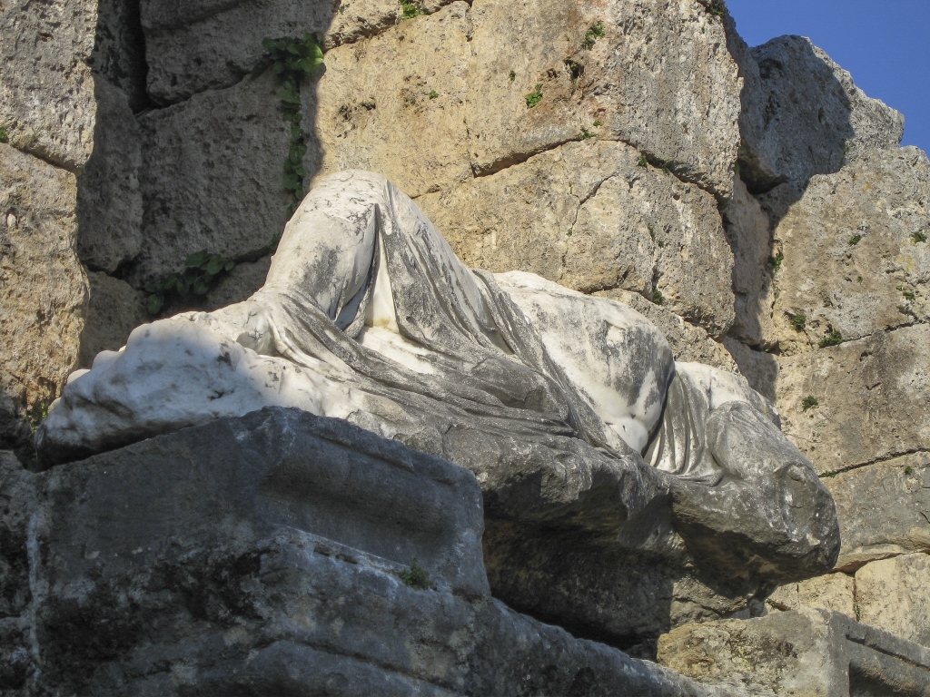 Kestros
A close shot of the recumbent river god, who as ever was too lazy to protect his shrine from the barbarian hordes.
