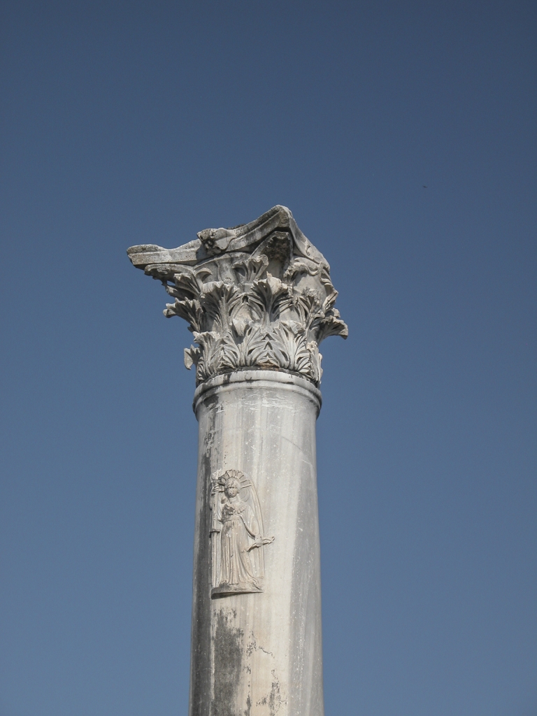Capital
This view of the column somewhat overlaps with the previous shot; I wanted to capture the top and the figure of Artemis in one picture.
