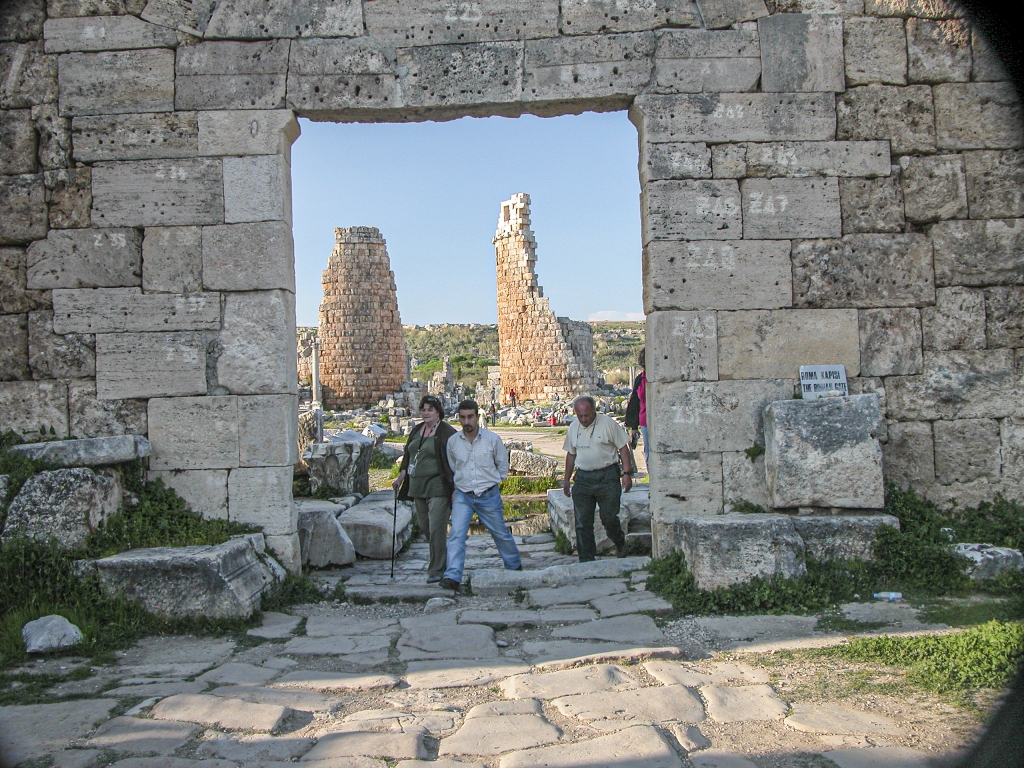 View from the Gateway
View of the Hellenistic Gate as seen through the opening of the Roman Gate.
