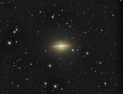 Messier 104 - The Sombrero Galaxy
28 million light-years away in the constellation Virgo, the Sombrero is one of the most spectacular of all galaxies.
