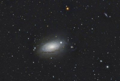 Messier 63 - The Sunflower Galaxy
At a distance of 37 million light-years in the constellation Canes Venatici, M63 is known as the Sunflower Galaxy because of its bright yellow core (not so obvious in this image).  At 98,000 light-years diameter, in is similar in size to the Milky Way.
