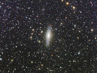 NGC 7331 - Spiral Galaxy in Pegasus
About 40 million light-years away; similar in size and structure to the Milky Way. 

