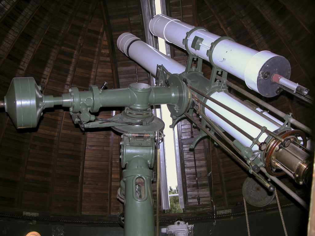 Kandilli Observatory Telescope
This venerable 200 mm Zeiss refractor was located in the dome atop the Observatory.  It was purchased in 1918, delivered in 1924, and became operational in 1935 with the completion of the observatory building.

