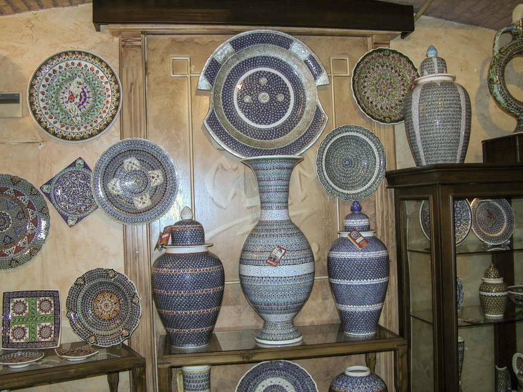 Vases, Urns and Plates
I wondered at the purpose of the indentations in the large plate at the top of the display.
