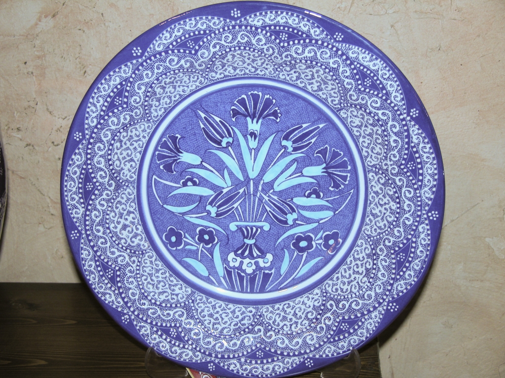 Blue Plate Special
Many shades of blue, from very light to very dark.
