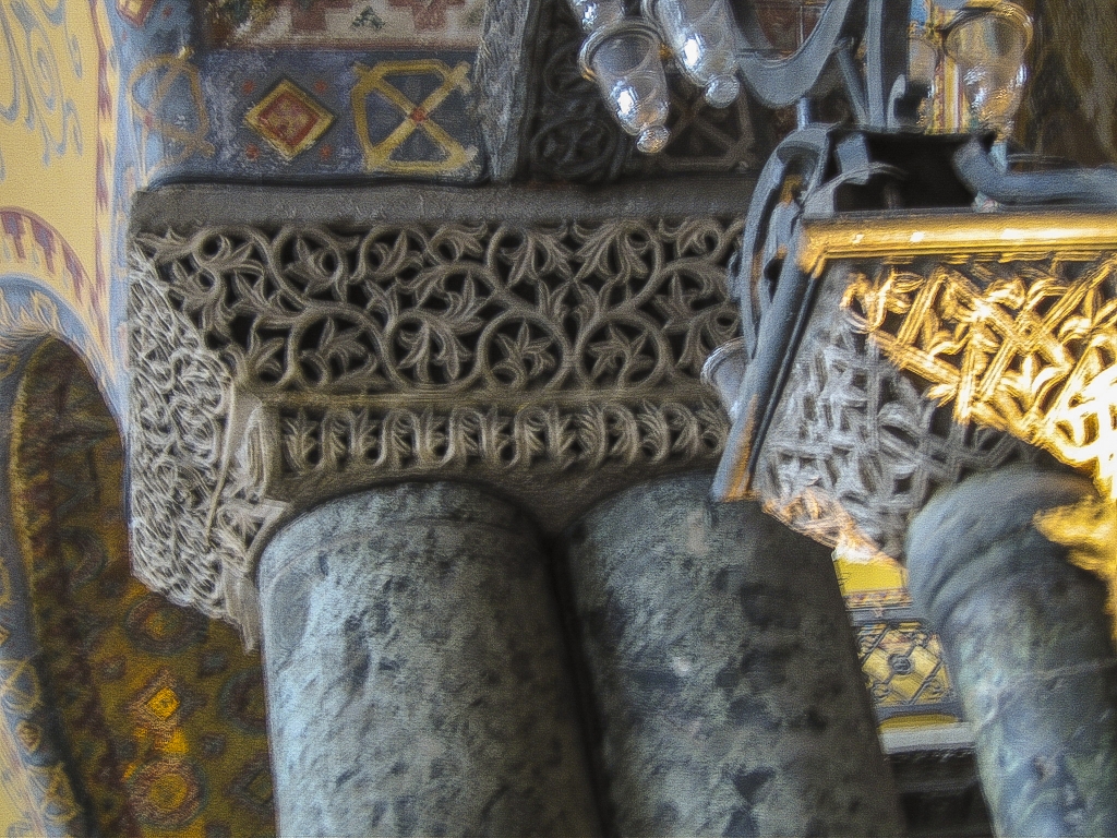 Column Detail
The capitals of the marble columns displayed some extremely intricate filigree work.
