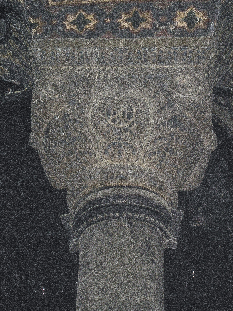 Column Detail
The capitals of the marble columns displayed some extremely intricate filigree work.
