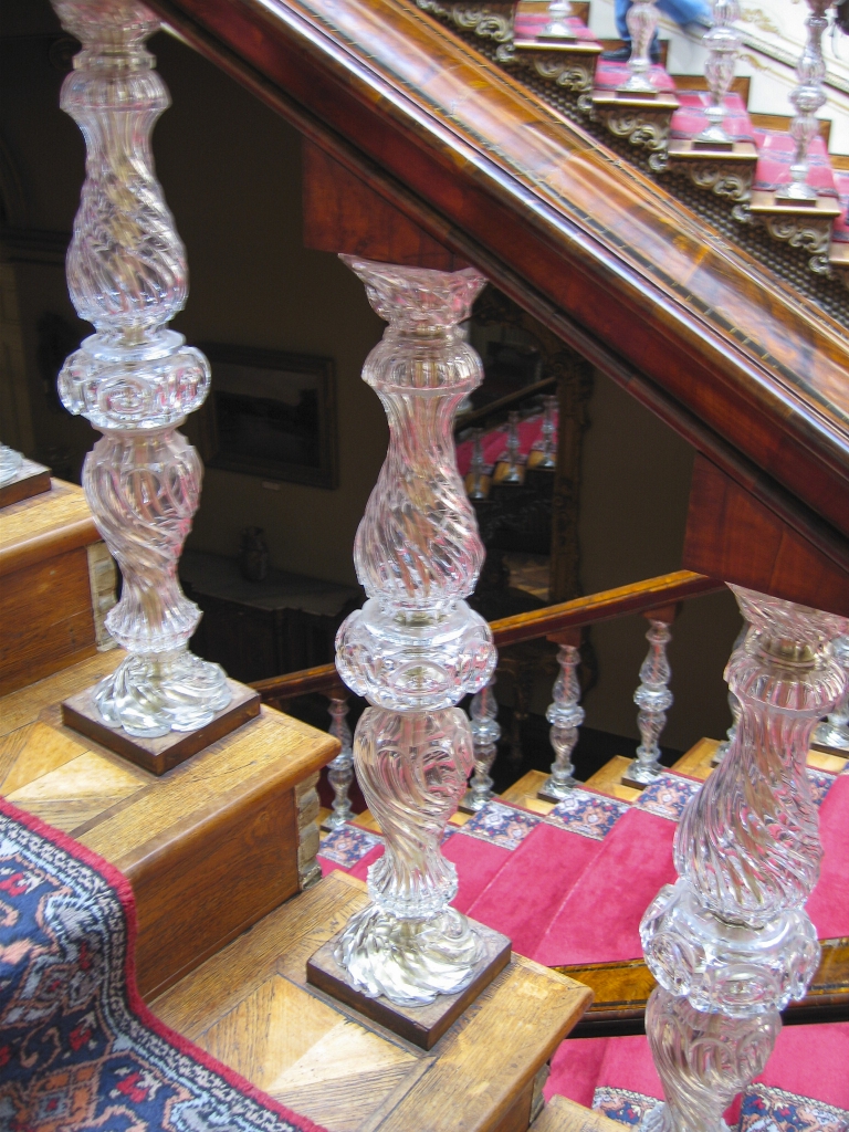 Detail of Crystal Staircase
The bannister supports are made of Baccarat crystal.
