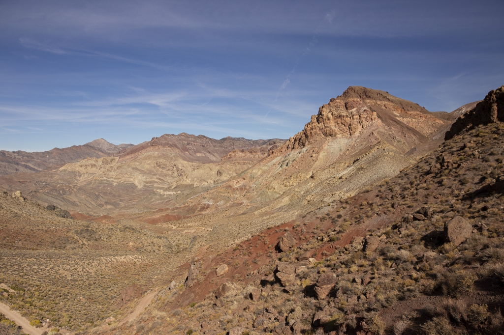On the Upgrade
As we climb into ever more rugged terrain, red becomes the predominant color.
