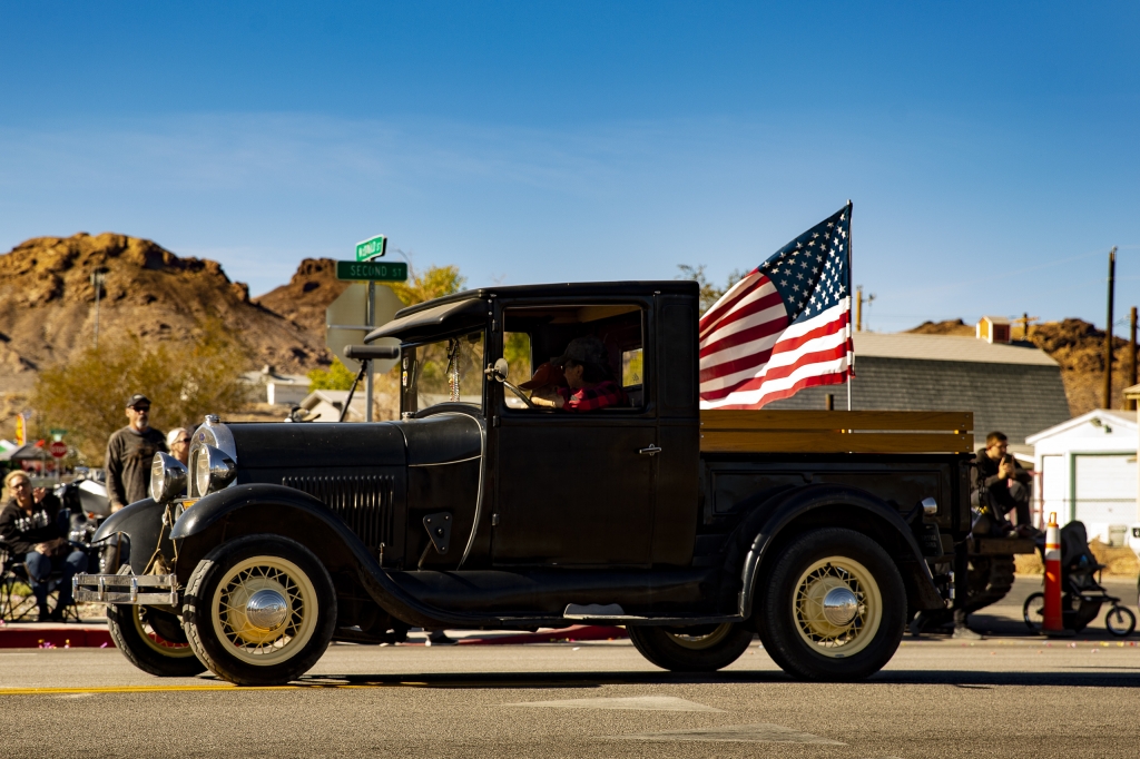 Model A Pickup
An impressive representative of the restoration genre, though missing its spare tire.
