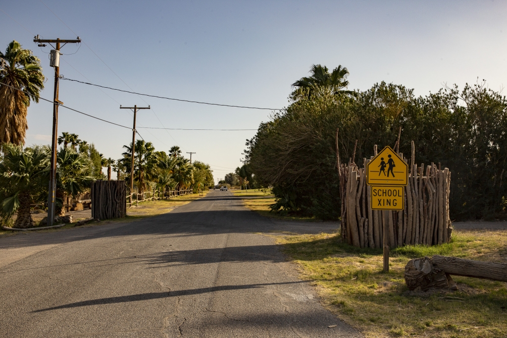 Access Road
This road leads to Shoshone's RV park, school and wetland.
