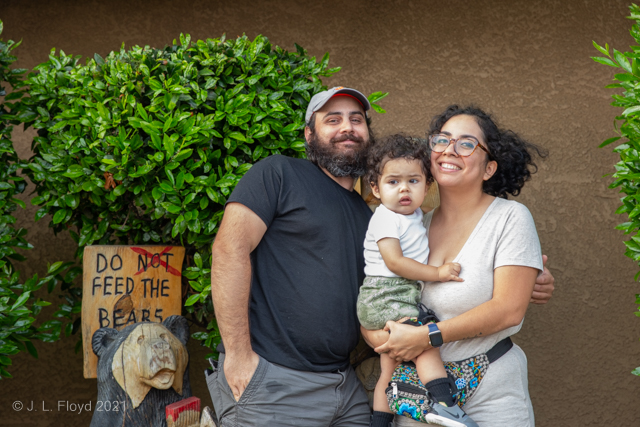 Lief, Janeta and Jensen 
Feeding the bears at the Black Bear Restaurant in Napa, August 7, 2021.
