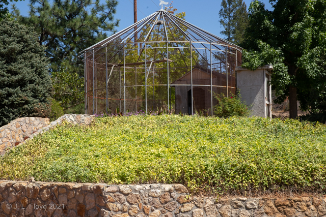 A Side View of the Aviary
The aviary at the Crestmont house, as seen from the southwest side.
