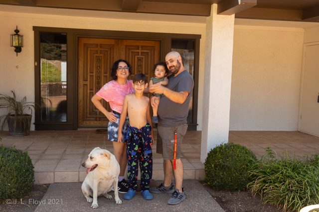The Nasheds at Crestmont
Leila, Janeta, Liam, Jensen and Lief In front of the Crestmont house.
