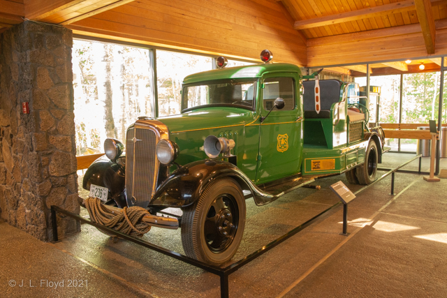 Vintage Truck
This pre-WWII Chevy truck belonged to the Forest Service.  They used it to fight fires and rescue porcupines stuck in trees.
