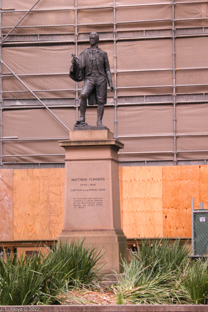 Statue of Matthew Flinders, outside the State Library of New South Wales