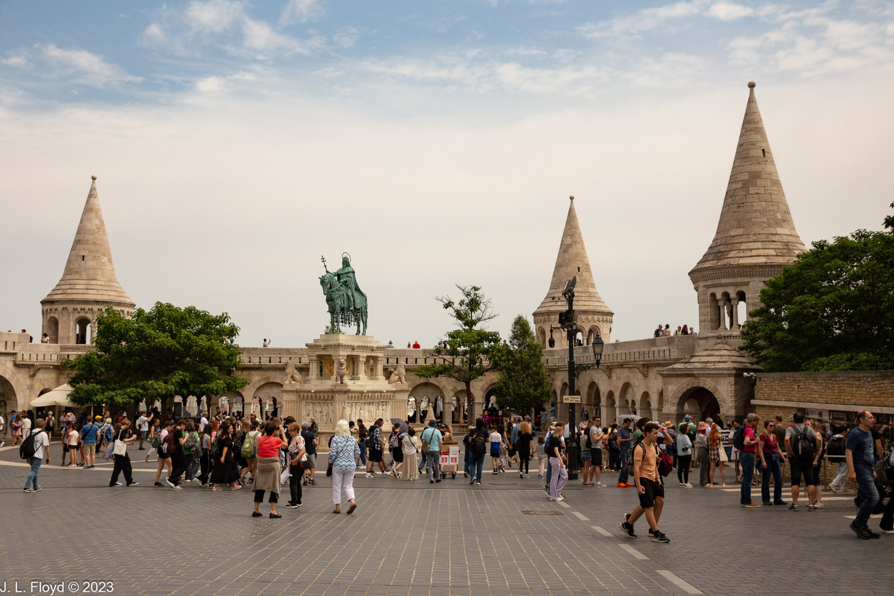 Fishermen's Bastion from Trinity Square Fishermen's Bastion from Trinity Square