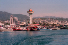 Leaving the dock at Hiroshima on the ferry to Miyajima