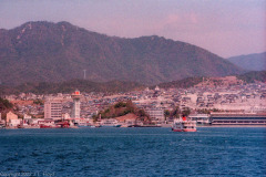 View of Hiroshima from ferry