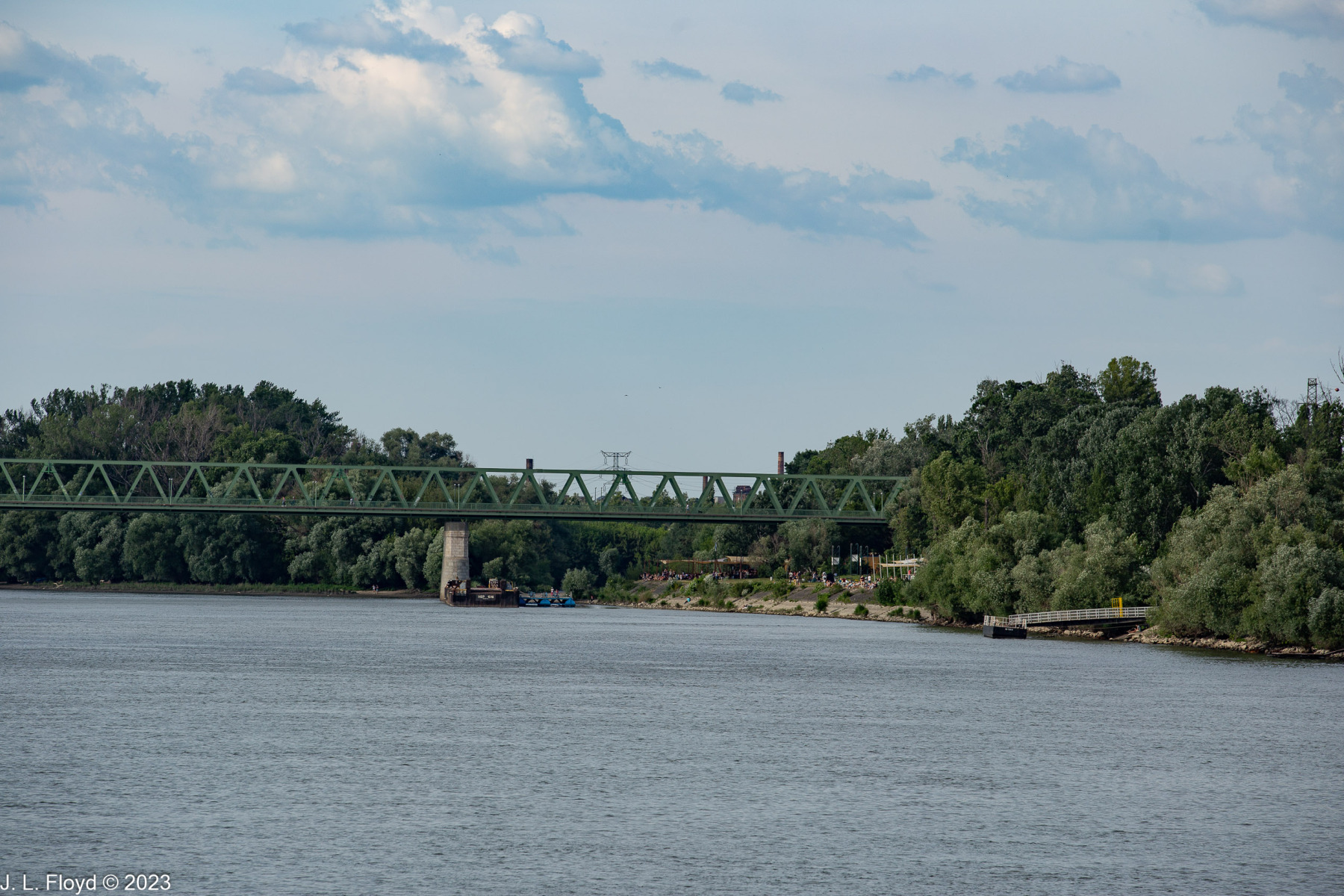 A green bridge A green bridge
