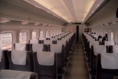 Seating on the Nozomi was asymmetric - three seats on one side, two on the other.
