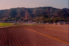 Honshu farmland, seen from the Shinkansen en route from Hiroshima to Tokyo