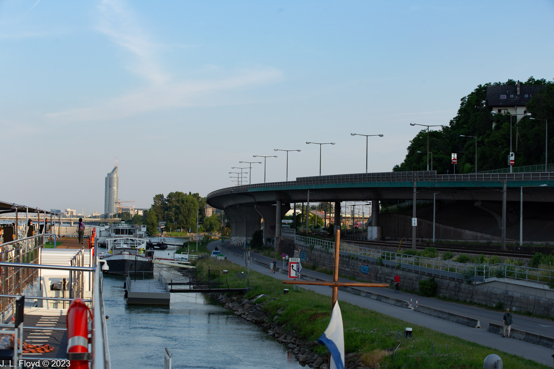 View downriver