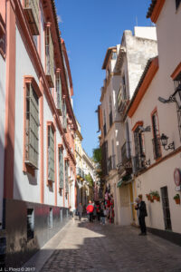 Seville, November 7, 2017 - Barrio de Santa Cruz